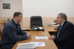 Виталий Хоценко обсудил рабочие вопросы с главой Нижнеомского района Анатолием Стадниковым