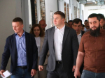 Виталий Хоценко проинспектировал ход строительных работ на объекте — школе в районе Серебряный берег
